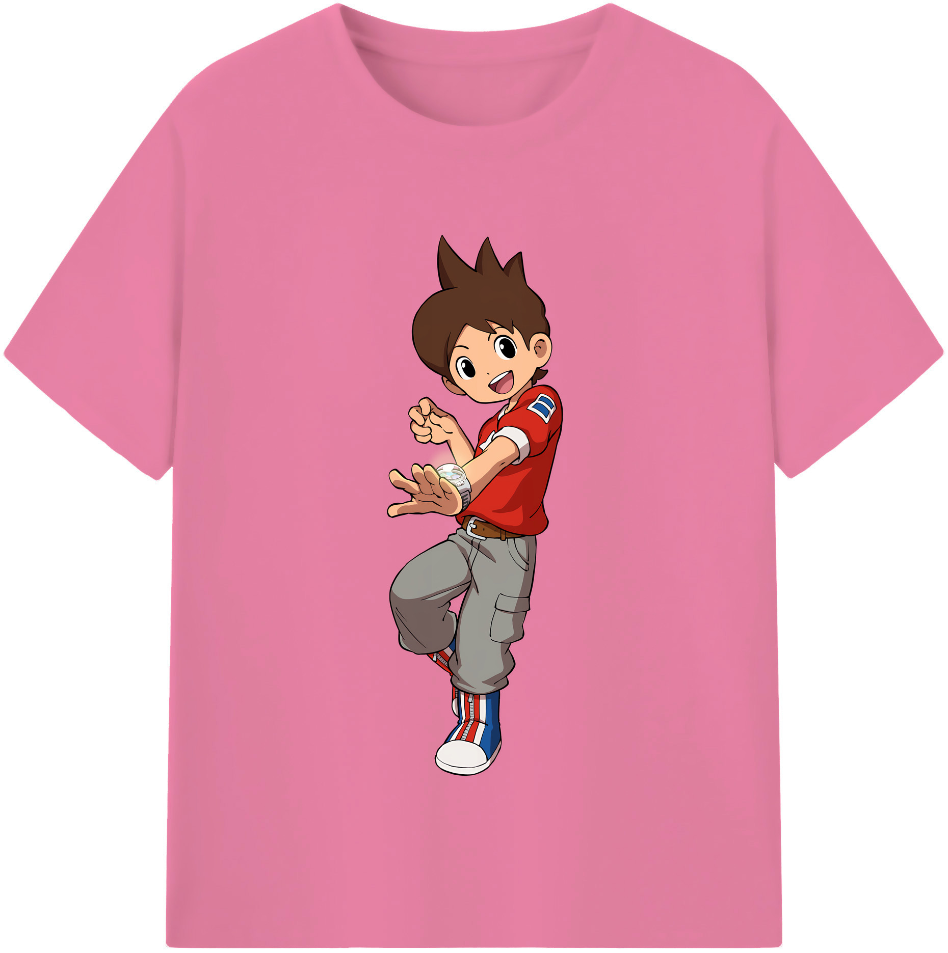 （画像用） 妖怪ウォッチ Yo-kai Watch 綿100％半袖Tシャツ（フロントプリント）